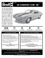 REVELL '69 Camaro Z/28 SS Assembly Manual предпросмотр