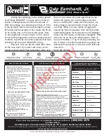 REVELL 8 Dale Earnhardt, Jr. Budwaiser 2003 Monte Carlo Assembly Manual preview