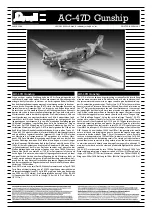 REVELL AC-47D Gunship Manual preview