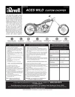 REVELL Aces Wild Custom Chopper Assembly Manual предпросмотр