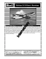 REVELL Airbus A 319 Austrian Assembly Manual preview