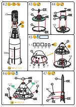 Предварительный просмотр 14 страницы REVELL APOLLO 11 SATURN V ROCKET Assembly Manual