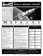 REVELL Apollo Saturn V Rocket Assembly Manual preview