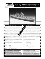 REVELL Battleship HMS King George V Assembly Manual preview