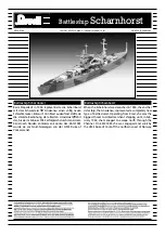 REVELL Battleship Scharnhorst Assembly Manual предпросмотр