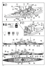 Предварительный просмотр 6 страницы REVELL Battleship Scharnhorst Assembly Manual