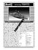 REVELL Battleship Tirpitz Assembly Manual preview