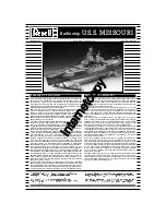 REVELL Battleship U.S.S. Missouri Assembly Manual preview