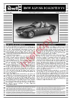 Preview for 1 page of REVELL BMW ALPINA ROADSTER V8 Assembly Manual