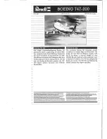 REVELL Boeing 747-200 Assembly Manual preview