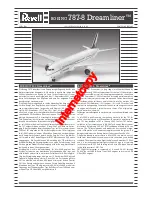 Preview for 1 page of REVELL Boeing 787-8 Dreamliner Assembly Instructions Manual