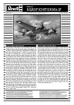 Preview for 1 page of REVELL Bristol BEAUFIGHTER Mk.IF Assembly Manual