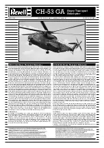 REVELL CH-53 GA Heavy Transport Helicopter Assembly Manual предпросмотр