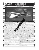 REVELL Concorde "Britsh Airways" Assembly Manual предпросмотр