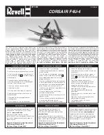 REVELL Corsair F4U-4 Manual preview