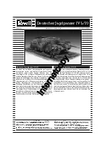 REVELL Deutscher Jagdppanzer IV L/70 Assembly Manual preview