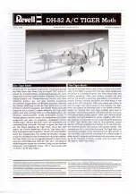 Предварительный просмотр 1 страницы REVELL DH-82 A/C TIGER Moth Manual