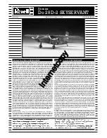 Preview for 1 page of REVELL Dornier Do-28 D-2 SKYSERVANT Assembly Manual