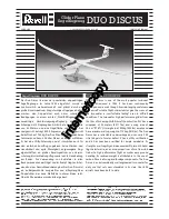 REVELL Duo Discus Assembly Manual preview