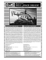 REVELL Eurocopter BK117 SPACE DESIGN User Manual preview