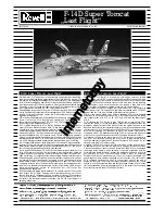 REVELL F-14D Super Tomcat Last Flight Assembly Manual preview