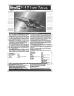 REVELL F-14D Super Tomcat Assembly Manual preview