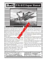 Предварительный просмотр 1 страницы REVELL F/A-18E Super Hornet Assembly Instructions Manual