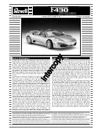 Preview for 1 page of REVELL F430 Spider Instructions Manual