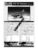 REVELL F9F-5P Panther Assembly Manual preview