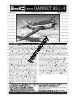 Preview for 1 page of REVELL Fairey Gannet A.S.1./4 Assembly Manual