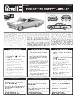 REVELL FOOSE 65 CHEVY  IMPALA Manual preview