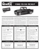 REVELL Foose FORD FD-100 PICKUP Manual preview