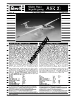 Предварительный просмотр 1 страницы REVELL Glider Plane Segelflugzeug ASK 21 Assembly Manual