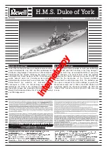 REVELL H.M.S. Duke of York Assembly Manual предпросмотр