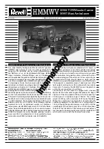 REVELL HMMWV M966 TOW Missile Carrier Assembly Manual preview