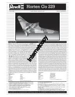 REVELL Horten Go 229 Assembly Manual предпросмотр