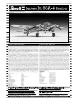 REVELL Junkers Ju 88A-4 Bomber Assembly Manual preview