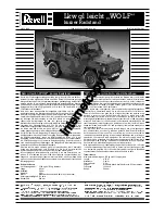 REVELL LKw GL Leicht Wolf kurzer radstand Assembly Manual предпросмотр