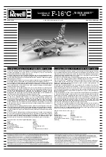 REVELL Lockheed Martin F-16 C TIGER MEET 2003 Assembly Manual preview