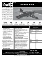 Preview for 1 page of REVELL Martin B-57B Assembly Manual