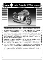 REVELL MV Agusta 500cc (3 cylinder) Assembly Manual предпросмотр