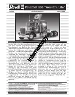 REVELL Peterbilt 353 Western Life Assembly Manual preview