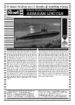 REVELL Polaris Nuclear Submarine ABRAHAM LINCOLN Assembly Manual предпросмотр