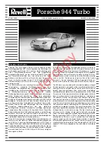 Preview for 1 page of REVELL Porsche 944 Turbo Assembly Manual