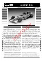 REVELL Renault R23 Assembly Manual предпросмотр