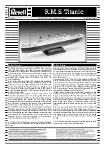 Preview for 1 page of REVELL RMS Titanic Assembly Manual