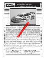 Предварительный просмотр 1 страницы REVELL Salzgitter AMG Mercedes C-Klasse DTM 2009 "Gary Paffett" Assembly Instructions Manual