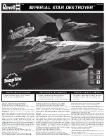 REVELL SnapTite IMPERIAL STAR DESTROYER 1638 Manual preview