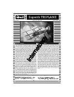 Предварительный просмотр 1 страницы REVELL Sopwith Triplane Assembly Manual