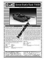 REVELL Soviet Battle Tank T-80B Assembly Manual preview